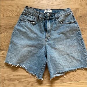 A&F High Rise Dad Shorts 7in